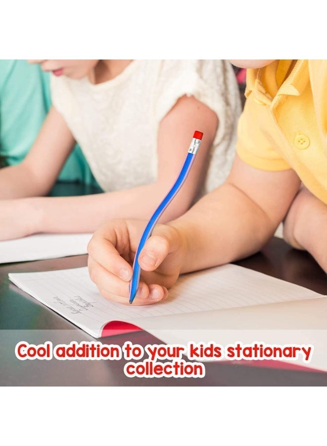 ChicAbode 10 قطع من قلم الرصاص المنحني ، قلم الرصاص المرنة الملتوية الناعمة المجنونة مع الممحات ، مناسبة لحفلة الأطفال ، حشوات الجوارب لعيد الميلاد ، هدايا عيد الميلاد ، جوائز الفصول الدراسية ، لعبة تخفيف الإجهاد ، للفتاة ، ولد (ملون) - Image 5